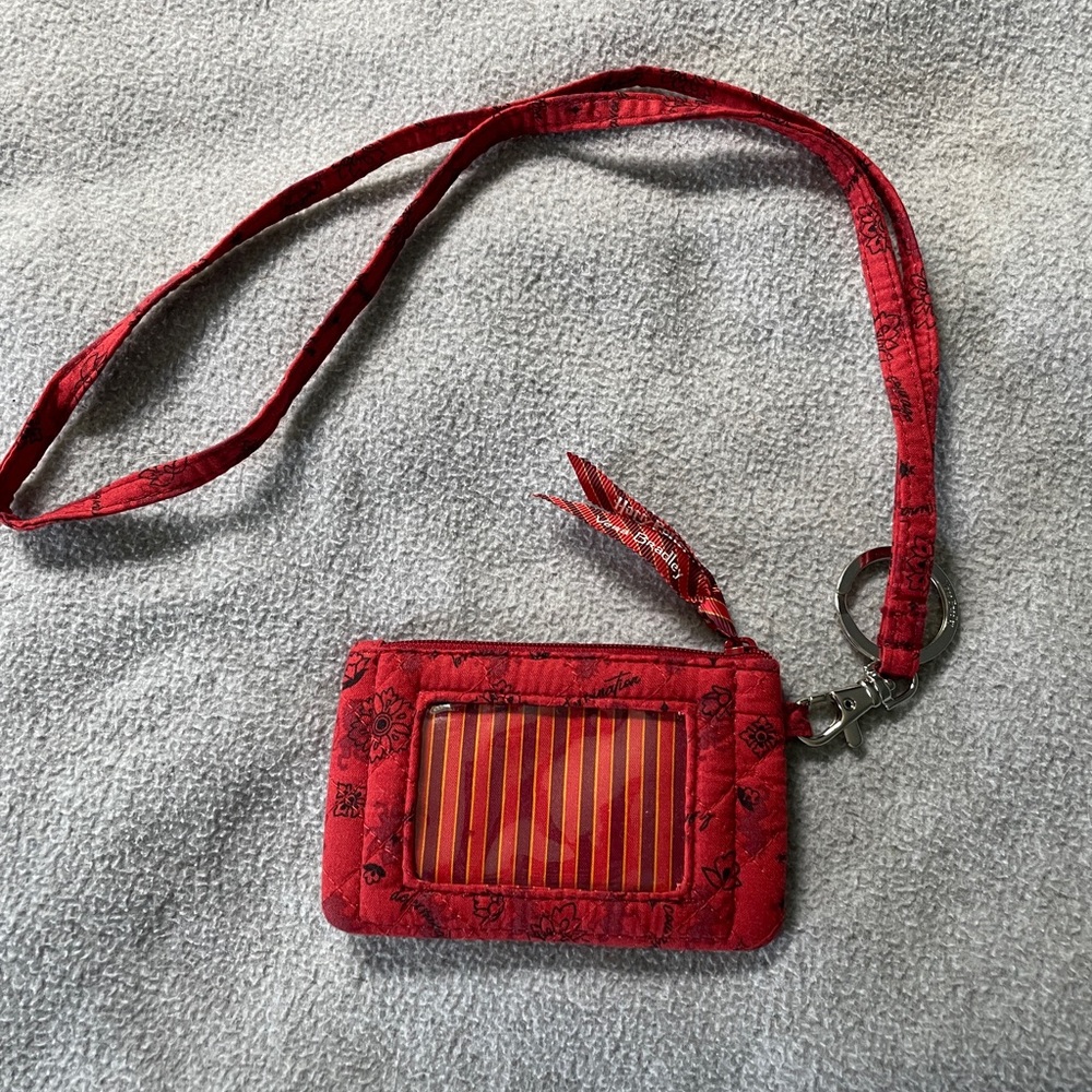 Vera Bradley Harry Potter Gryffindor wallet Zip ID Case & Lanyard
